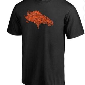 Men's Black T-Shirt with Bronco’s Graphic